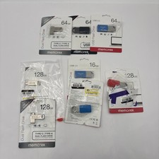 Memorex USB Flash Drives 16GB, 64GB, 128GB - Lot of 8 - New Open Box Ships Free