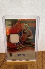 2020-21 Panini Select - Rookie Jersey Autographs R.J. Hampton #RJA-RJH Red Wave