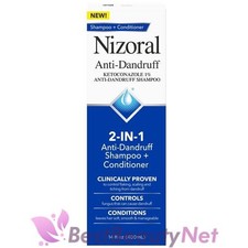 Nizoral Anti-Dandruff 2-In-1 Shampoo  Conditioner 14oz / 400ml