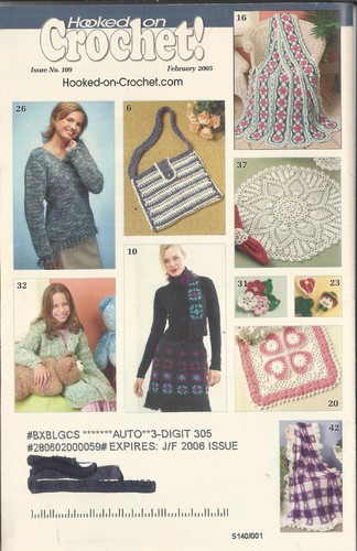 Hooked on Crochet Magazine February 2005; 10 Patterns - Picture 3 of 3
