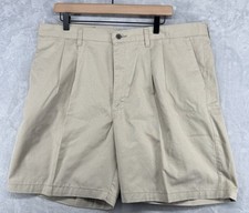 Vintage Lee Peformance Stain Resistant Pleated Khaki Shorts Men  s Size 40 NWT