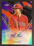 2021 Topps Fire Mickey Moniak Purple Foil Auto RC Phillies/Rockies /50