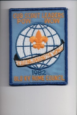 1982 Old Kentucky Home Council Cub Scout Leaders Pow Wow patch