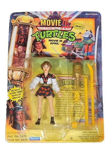 Vintage TMNT Teenage Mutant Ninja Turtles Movie III April O'Neil HIGH GRADE!!