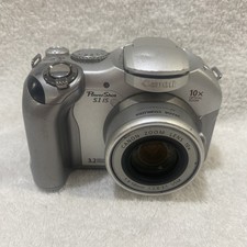 Canon PowerShot S1 IS Silver 3.2 MP Digital Camera   10x Opt Zoom - Power As Is