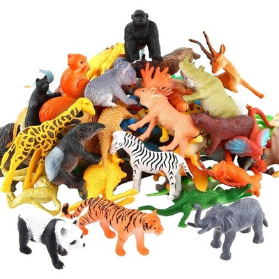 Spielzeug Dschungel Tiere Set 54 Teile Tierfiguren Tierwelt Lernspielzeug