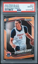 PSA 10 2024 Prizm Black Kyshawn George 217 Basketball Silver Prizm /225 POP/5 🧊