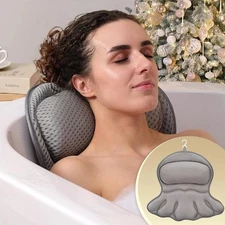 Bath Pillow Bathtub Pillow, Luxury Bath Pillows for Tub Neck and Back Support,