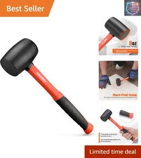 Double-Faced 8oz Soft Blow Mallet with Non-Slip Grip – Perfect for Woodworking