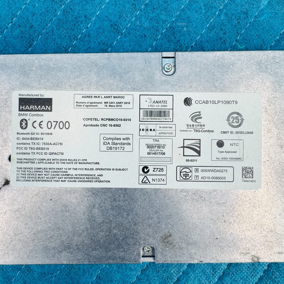 Оригинальный модуль управления 2012–2017 BMW 650i Telematic Bluetooth 925715301 - Изображение 3 из 4