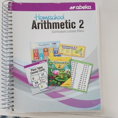 Abeka Homeschool Arithmetic 2 Lesson Plans Spiral Bound Illustrated Textbook