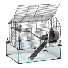 VEVOR Hamster Cage Habitat 22.8 x 15 x 21.3" Pet Rodent Gerbil Mice Small House