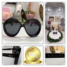 CHIC CHRISTIAN DIOR BIANCA BLACK B SUNGLASSES!