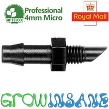 Antelco Barb x Thread 4mm Micro Tube Connector Garden Irrigation Hozelock Claber