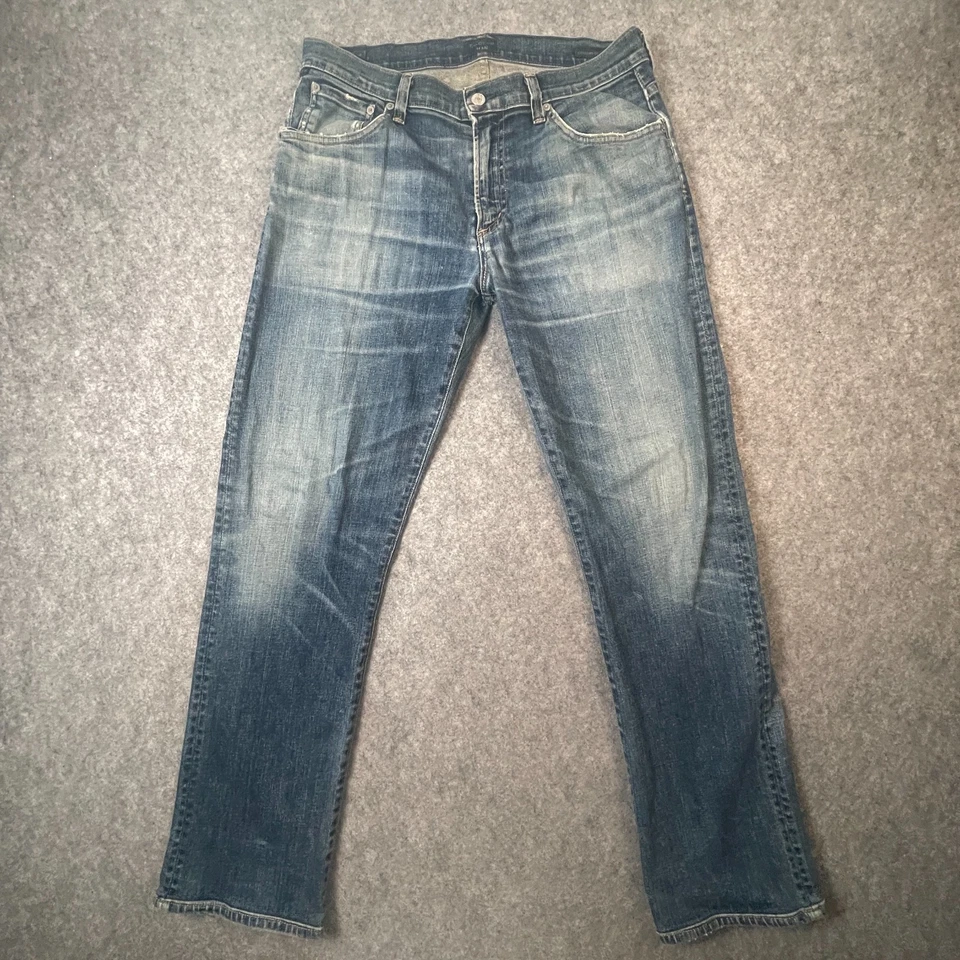Citizens of Humanity Sid Men Jeans Size 32 W32 L30 Regular Straight Medium Wash - Image 2 of 4