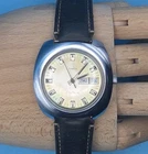 Vtg Timex Electronic Day Date 40mm Watch Leather Band New Battery