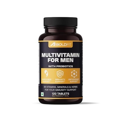 Multivitamin Tablet with Probiotics Zinc & Grape Extract For Immunity & Energy