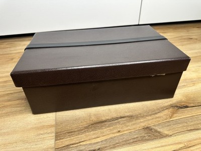 Alaia Empty Shoe Box Brown w/ Buckle Designer Decor Storage Gift