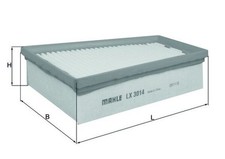 MAHLE Luftfilter LX 3014 Filtereinsatz für EZ0 CC DZ0 BZ0 SCÉNIC KZ0 MEGANE W420