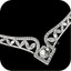 thumbnail 5 - 18k white gold simulated diamond pendant wedding party necklace luxury amazing