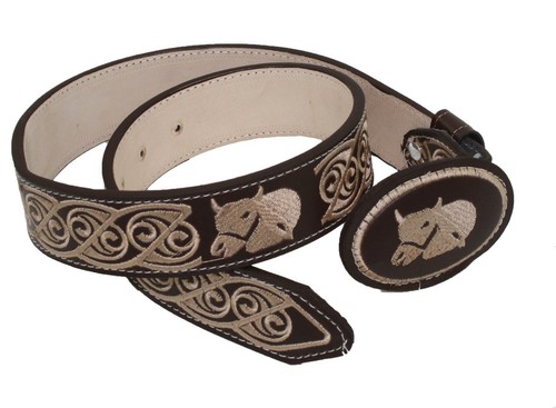 AUTÉNTICOS CINTURONES MEXICANOS WESTERN charro piteado toro trenzados | eBay