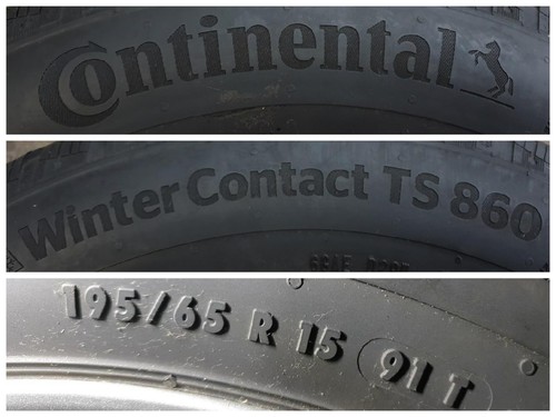 VW Caddy 2K 2KN Maxi Jetta 1KM Alufelgen Winterreifen 195/65 R 15 Continental - Bild 10 von 12
