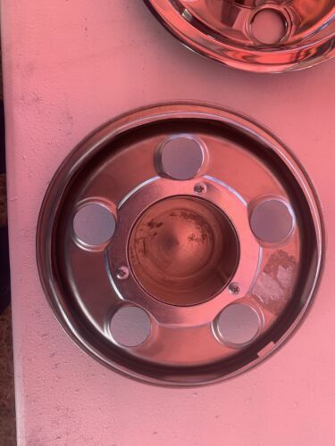 New 1966-1968 Pontiac GTO & Firebird Rallye Rally 1 Center Caps Set 4 Polished - Picture 4 of 4