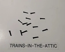 LIONEL BLACK  RIVETS TC-23 BLACK PACK OF 12 KNUCKLE RIVETS