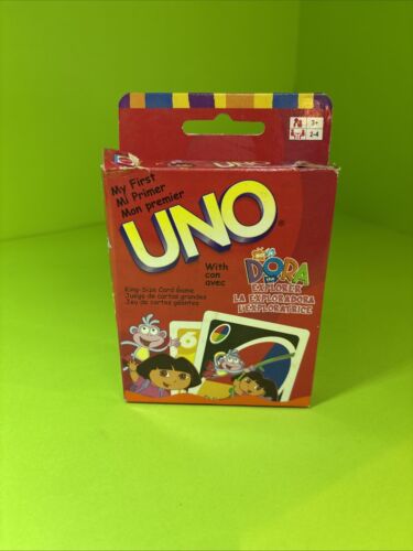My First UNO Dora The Explorer 2002 King Size Card Game Easy To Play - Picture 5 of 5