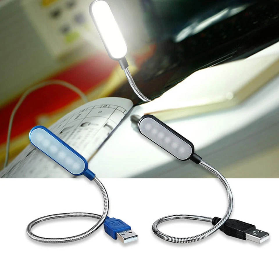 Usb LED Night Light Portable Flexible Reading Lamp Pc Notebook Laptop Computer - Image 3 of 4