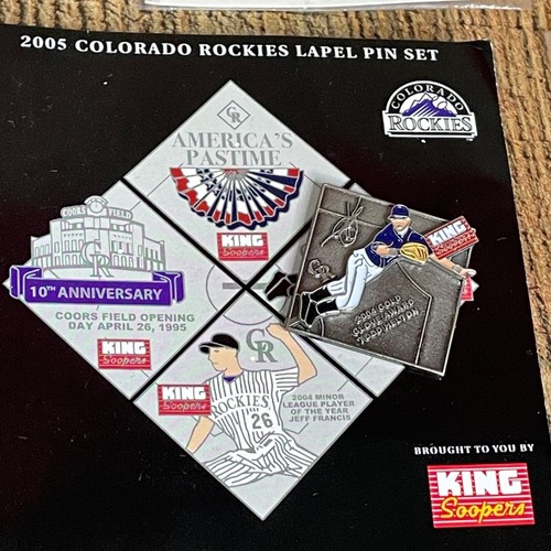 Vintage Colorado Rockies Baseball Coca Cola Lapel Hat Pin Car Lot of 10 - Picture 15 of 18