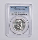 MS65 FBL 1959-D Franklin Half Dollar PCGS Blue Label