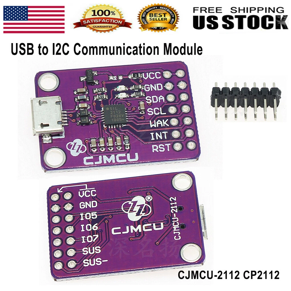 CP2112 USB I2C Debug Board SMBus I2C Communication Inox, 48% OFF
