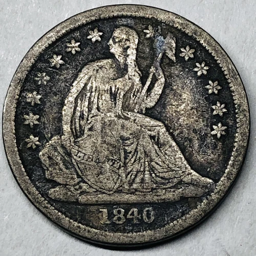 1840-O Seated Liberty Silver Dime  US coin