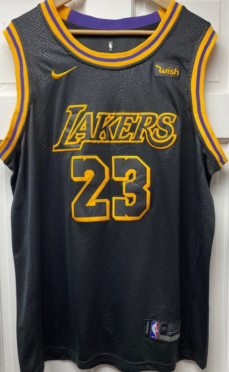 Nike Swingman LA Lakers NBA Black Mamba Lebron James Jersey Size
