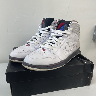 New Mens Size 13 Nike Air Jordan 1 Retro 93 580514-107 White RARE