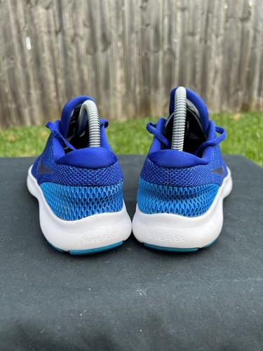 Nike Mens Flex Experience RN 7 AA7405-003 Blue & White Running Shoes Size 7 W - Picture 4 of 6