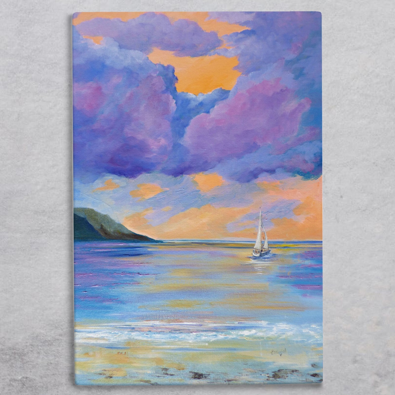 Seyshelles Ceramic Tile Picture Plaque Sign Wall Art Nautical By Esther Marshall