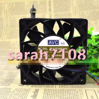 1PC NEW AVC 2B12038B24H 12038 24V 1.42A 12CM fan with 3 cables #LM