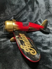 INDIAN MOTORCYCLES VINTAGE DIECAST AIRPLANE COIN BANK 2ND SERIES BY SPEC CAST