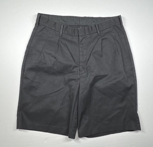 Edwards Black Work Casual Shorts Size 32 Polyester Cotton Blend