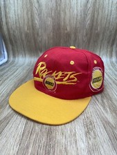 Houston Rockets NBA Snapback Retro Logo Hat Red Preowned