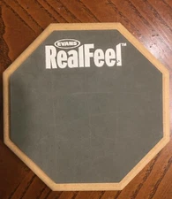 Evans RealFeel Practice Speed and Workout Drum Pad Gray 5.5 in.