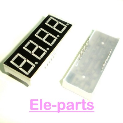5 Pcs 4 Digit 0.56 Inch Green 7 Segment Led Display Common Anode Digital Tube