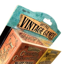 University Games: Vintage Games,- Two Game Gift Pack New / Sealed, Free Shipping