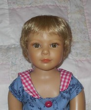 Wee 3 DIANNE Unisex Doll Wig SZ 8-9.5 BIG BLONDE Short Layers Body LY-B NWT