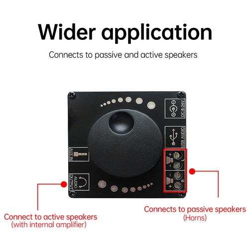 Bluetooth 5.0 2*20W Leistung Digital Verstärker Stereo Platine AMP AUX USB Modul  - Bild 3 von 15