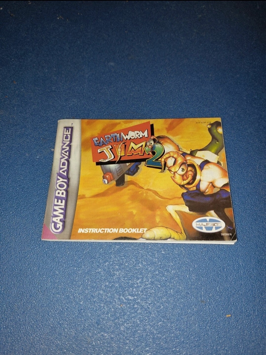 Notice manuel Nintendo game boy advance gba earthworm Jim 2 earth worm 