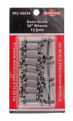 InterMountain 40054 HO 12 Pack 36" Semi-Escala 0.088" Juegos de Ruedas | Oferta de $5 | Zustand: New