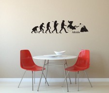 Wandtattoo -  Evolution Aikido - Kampfkunst - Sport - Japan - freie Farbwahl